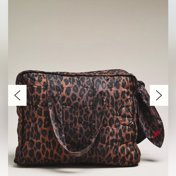Damson Madder Handbags - Damson Madder Leopard Print Quilted Tote Bag